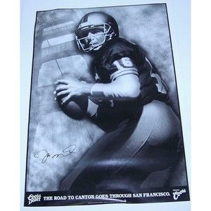 San Francisco 49'ers - JOE MONTANA #16 Hall of Fame Induction-Coors Poster-1999